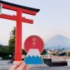 富士山 日本一 木製明信片