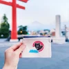 富士山 黑熊 手染 收納包